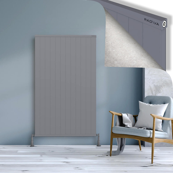 Radiva - Rio Dekoratif Alüminyum Radyatör 1600x1204 Gri