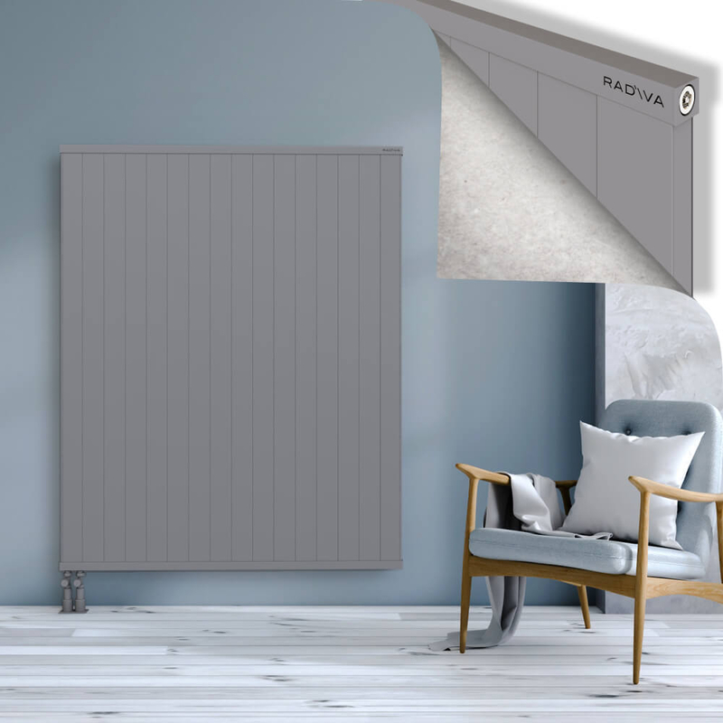 RIO Dekoratif Alüminyum Radyatör 1600x1604 Gri
