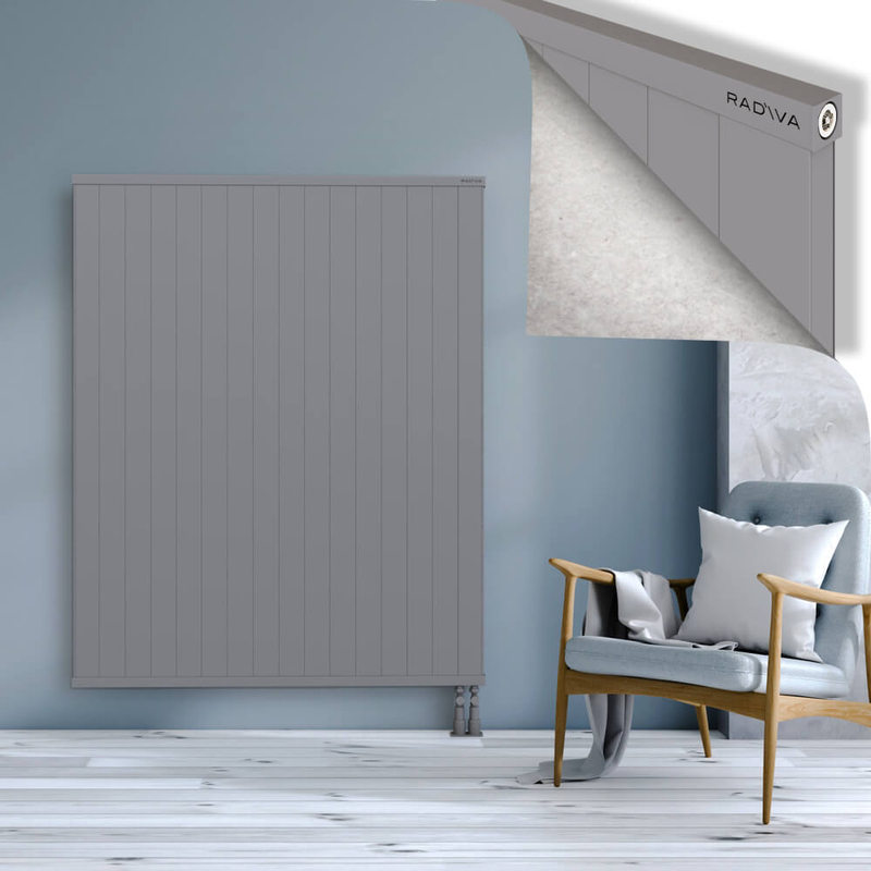RIO Dekoratif Alüminyum Radyatör 1600x1604 Gri