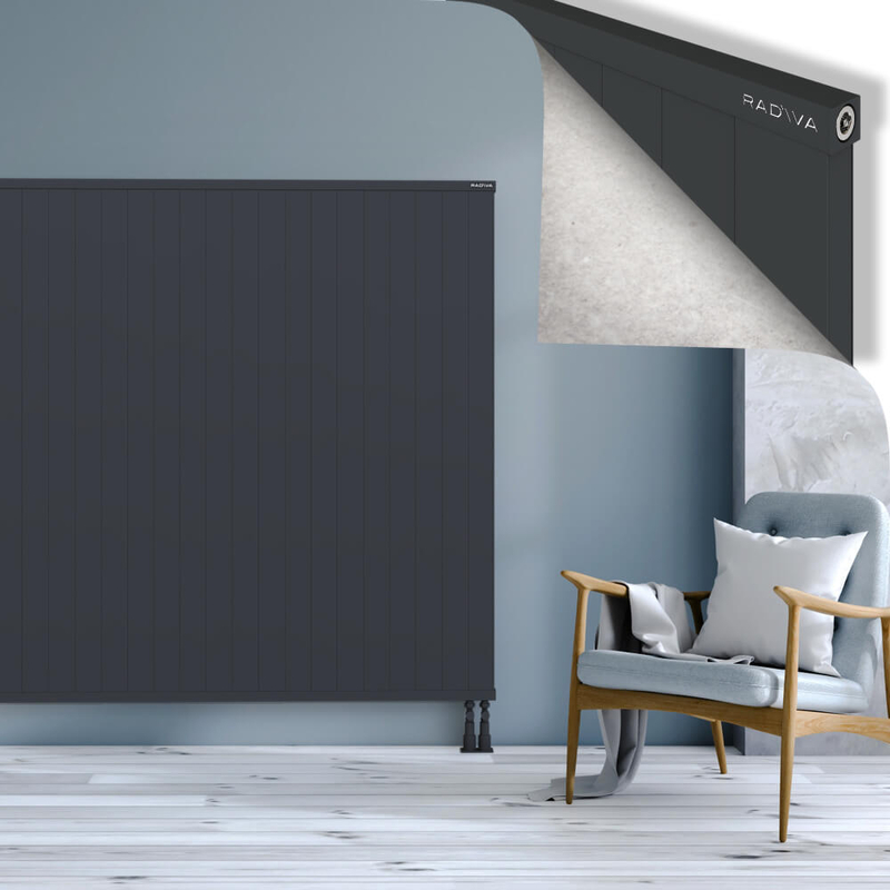 RIO Dekoratif Alüminyum Radyatör 1600x2204 Koyu Antrasit