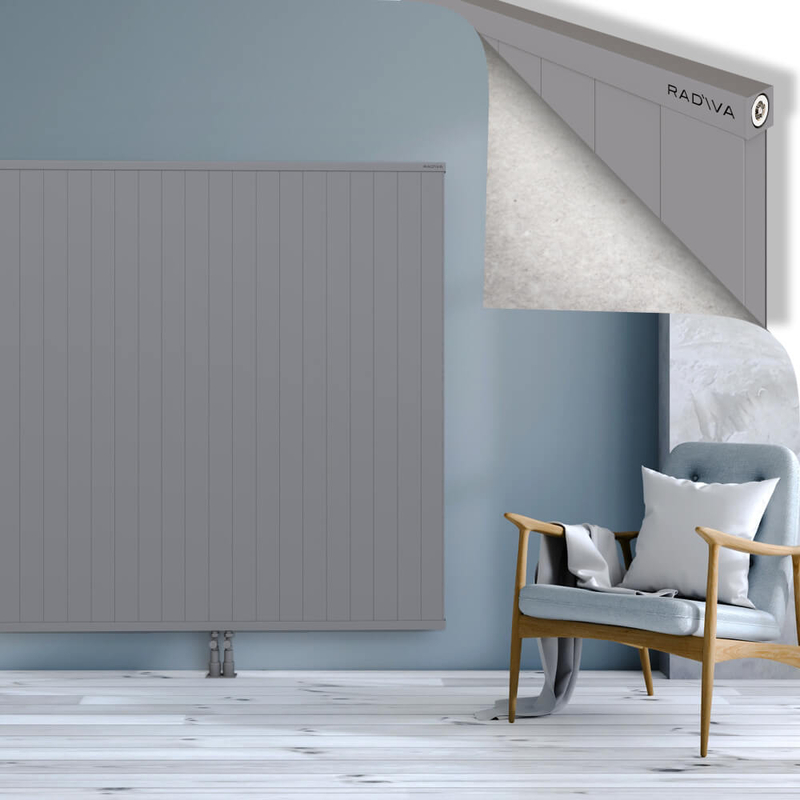 RIO Dekoratif Alüminyum Radyatör 1600x2604 Gri