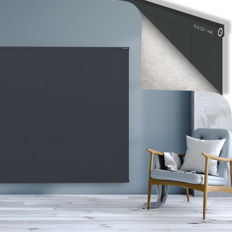 RIO Dekoratif Alüminyum Radyatör 1600x3004 Koyu Antrasit