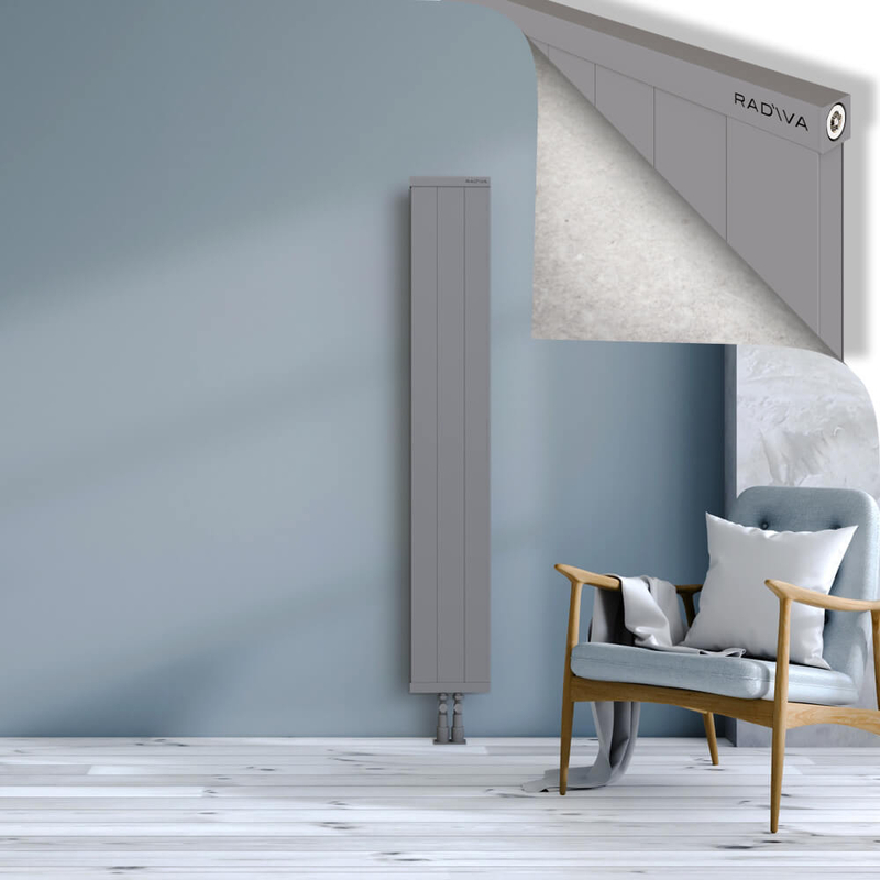 RIO Dekoratif Alüminyum Radyatör 1600x304 Gri