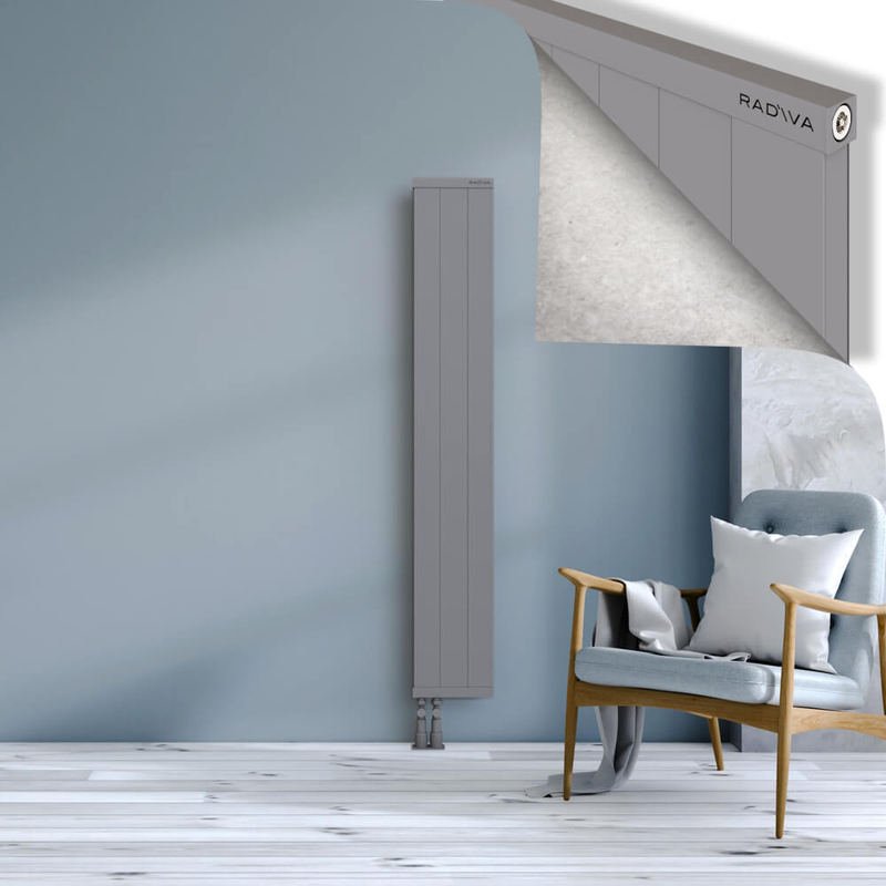 RIO Dekoratif Alüminyum Radyatör 1600x304 Gri