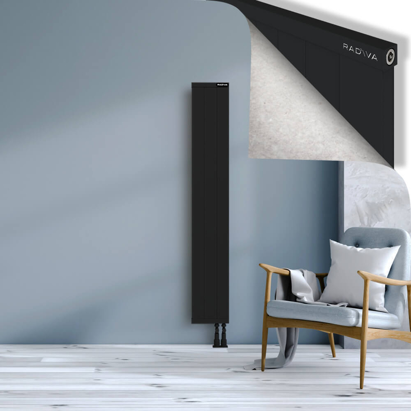 RIO Dekoratif Alüminyum Radyatör 1600x304 Siyah