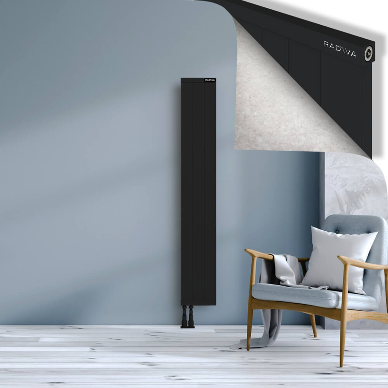 RIO Dekoratif Alüminyum Radyatör 1600x304 Siyah