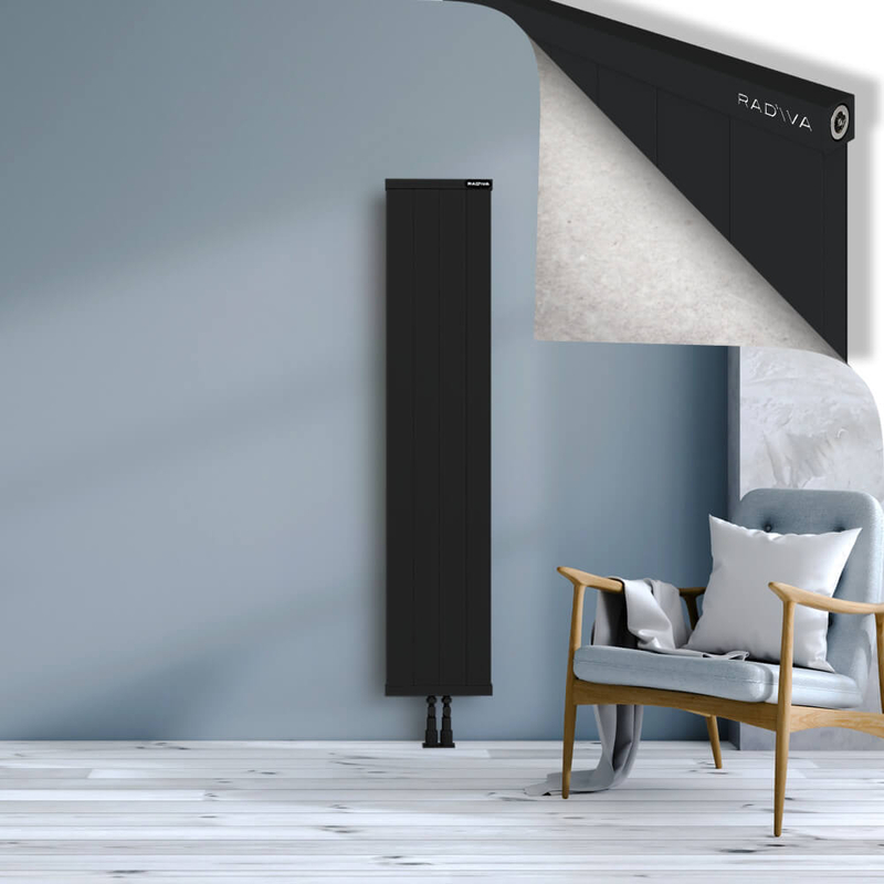 RIO Dekoratif Alüminyum Radyatör 1600x404 Siyah