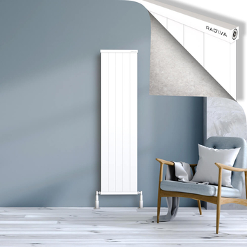 Radiva - Rio Dekoratif Alüminyum Radyatör 1600x504 Beyaz