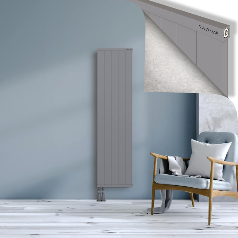 RIO Dekoratif Alüminyum Radyatör 1600x504 Gri