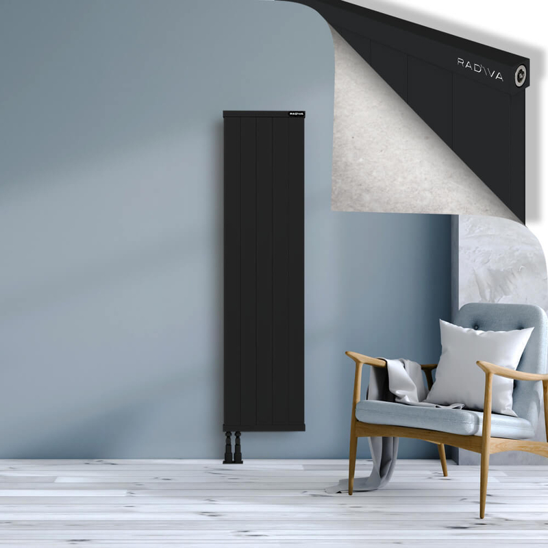 RIO Dekoratif Alüminyum Radyatör 1600x504 Siyah