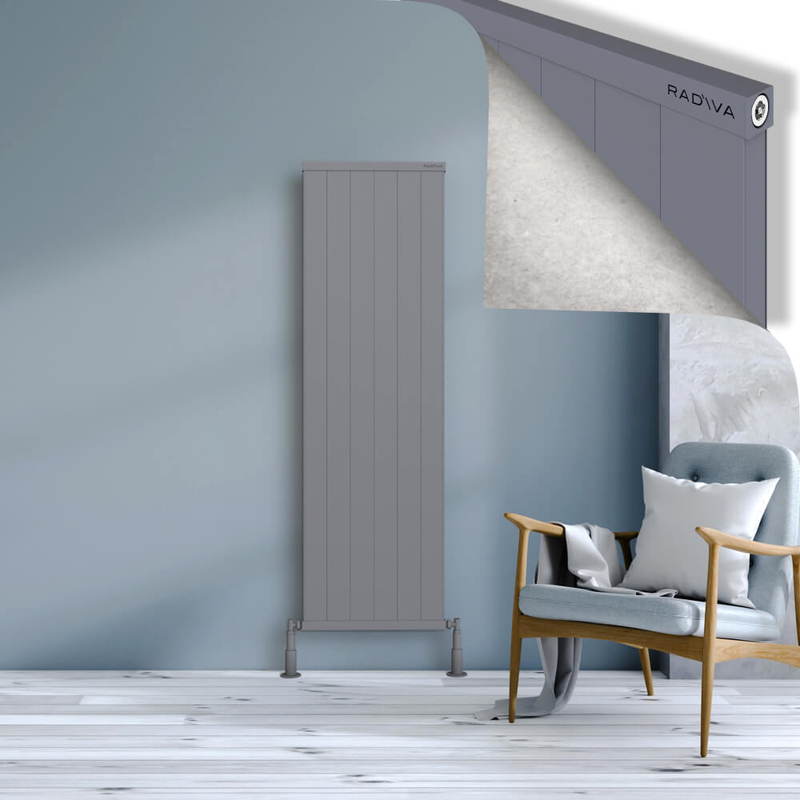 RIO Dekoratif Alüminyum Radyatör 1600x604 Gri