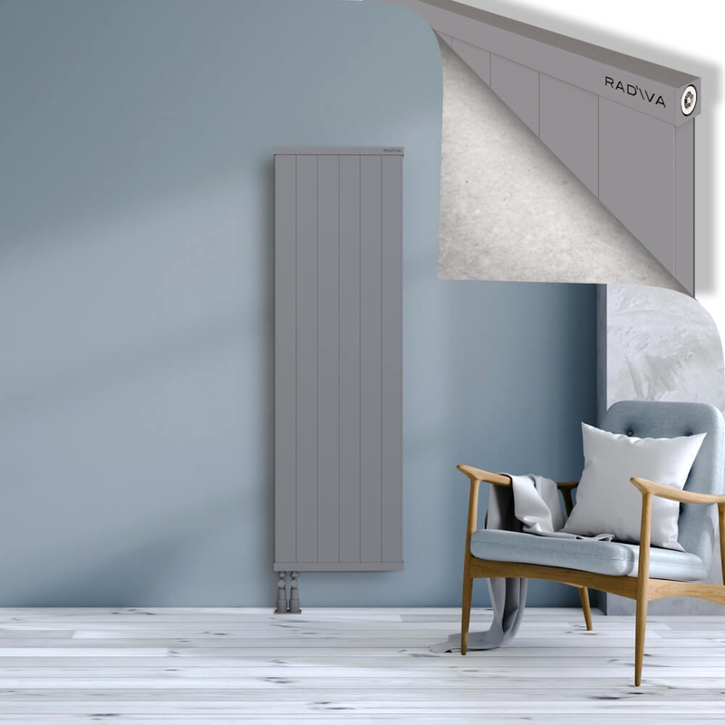 RIO Dekoratif Alüminyum Radyatör 1600x604 Gri