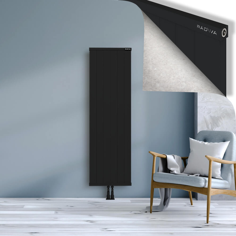 RIO Dekoratif Alüminyum Radyatör 1600x604 Siyah