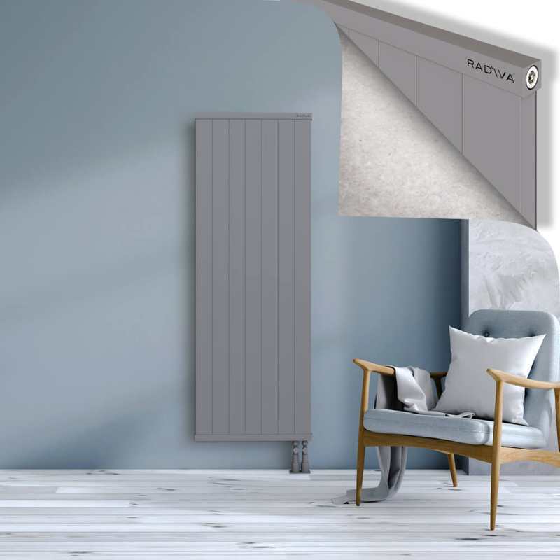 RIO Dekoratif Alüminyum Radyatör 1600x704 Gri