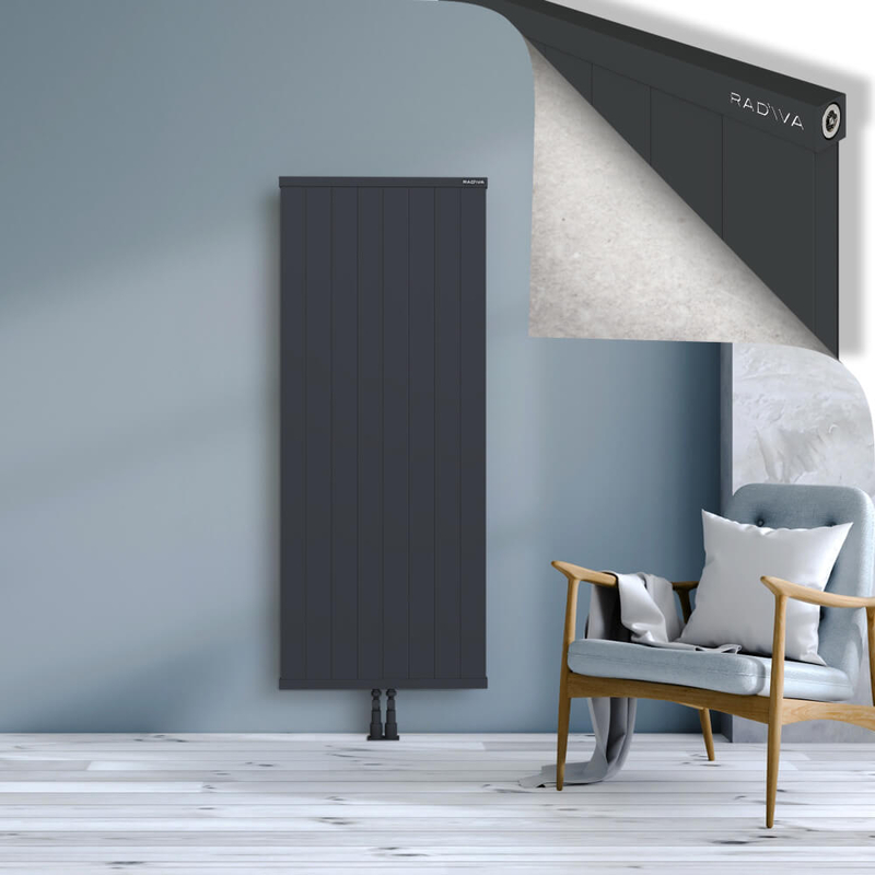 RIO Dekoratif Alüminyum Radyatör 1600x804 Koyu Antrasit