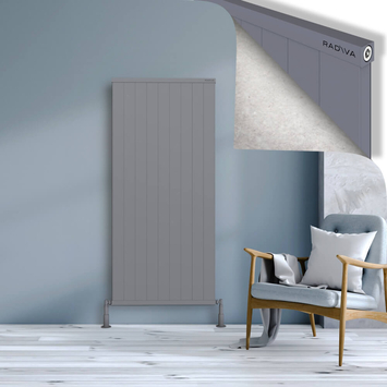 Radiva - Rio Dekoratif Alüminyum Radyatör 1600x904 Gri