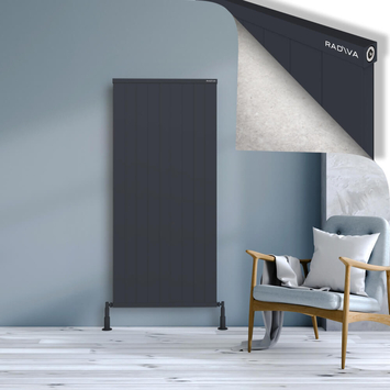 Radiva - Rio Dekoratif Alüminyum Radyatör 1600x904 Koyu Antrasit