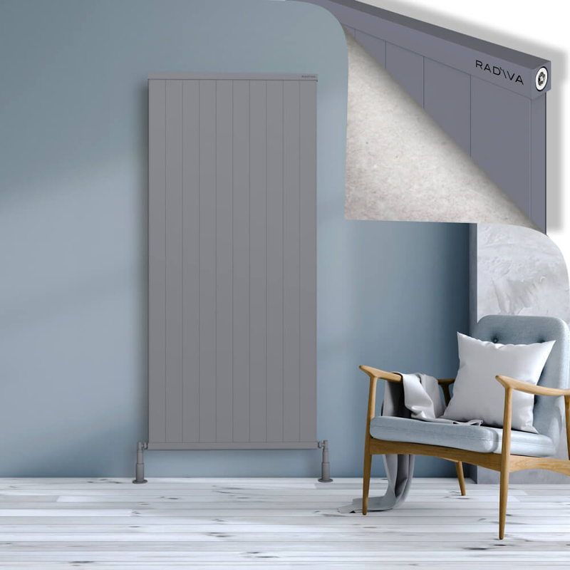 RIO Dekoratif Alüminyum Radyatör 1800x1004 Gri