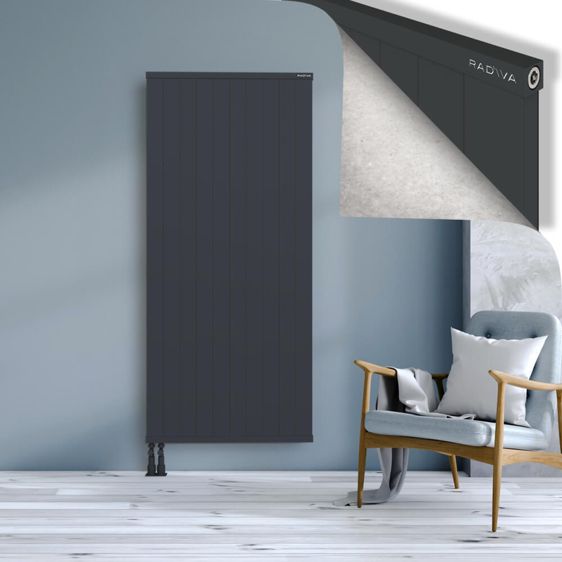 RIO Dekoratif Alüminyum Radyatör 1800x1004 Koyu Antrasit