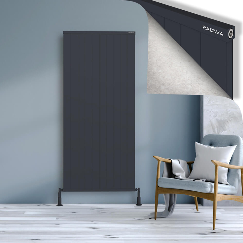 RIO Dekoratif Alüminyum Radyatör 1800x1004 Koyu Antrasit