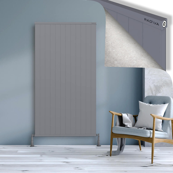 Radiva - Rio Dekoratif Alüminyum Radyatör 1800x1204 Gri
