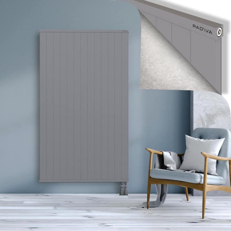 RIO Dekoratif Alüminyum Radyatör 1800x1304 Gri