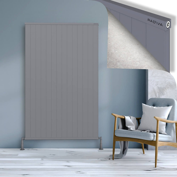 Radiva - Rio Dekoratif Alüminyum Radyatör 1800x1404 Gri