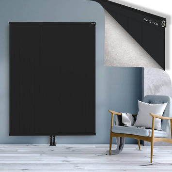 RIO Dekoratif Alüminyum Radyatör 1800x1704 Siyah - Thumbnail