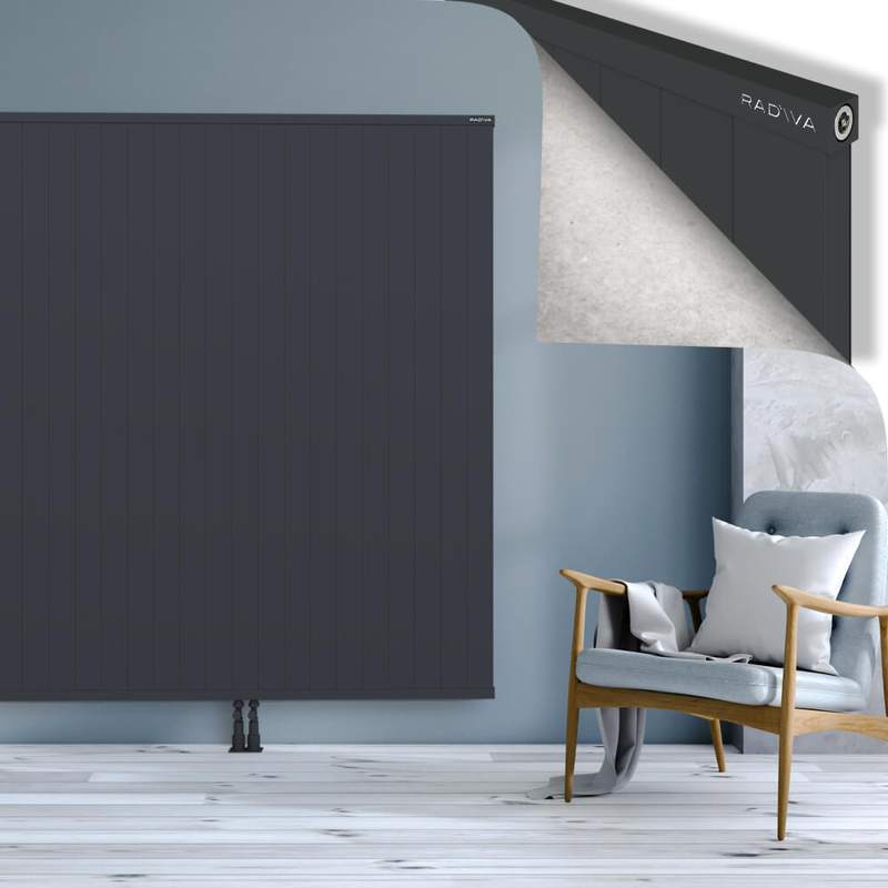 RIO Dekoratif Alüminyum Radyatör 1800x2004 Koyu Antrasit