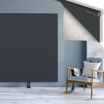 RIO Dekoratif Alüminyum Radyatör 1800x2604 Koyu Antrasit - Thumbnail