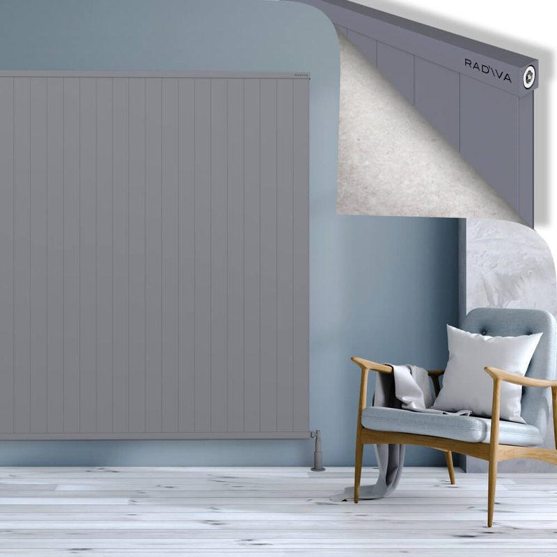 RIO Dekoratif Alüminyum Radyatör 1800x3004 Gri