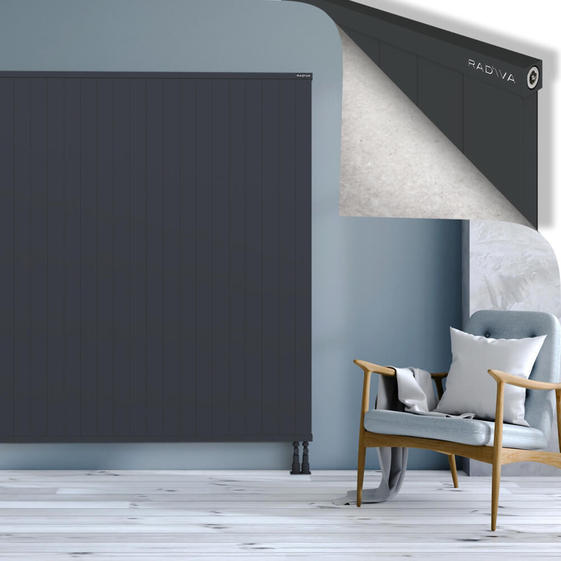 RIO Dekoratif Alüminyum Radyatör 1800x3004 Koyu Antrasit