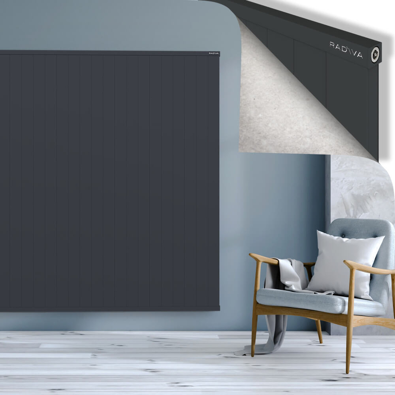 RIO Dekoratif Alüminyum Radyatör 1800x3004 Koyu Antrasit