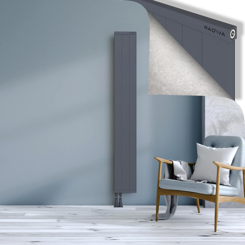 RIO Dekoratif Alüminyum Radyatör 1800x304 Antrasit