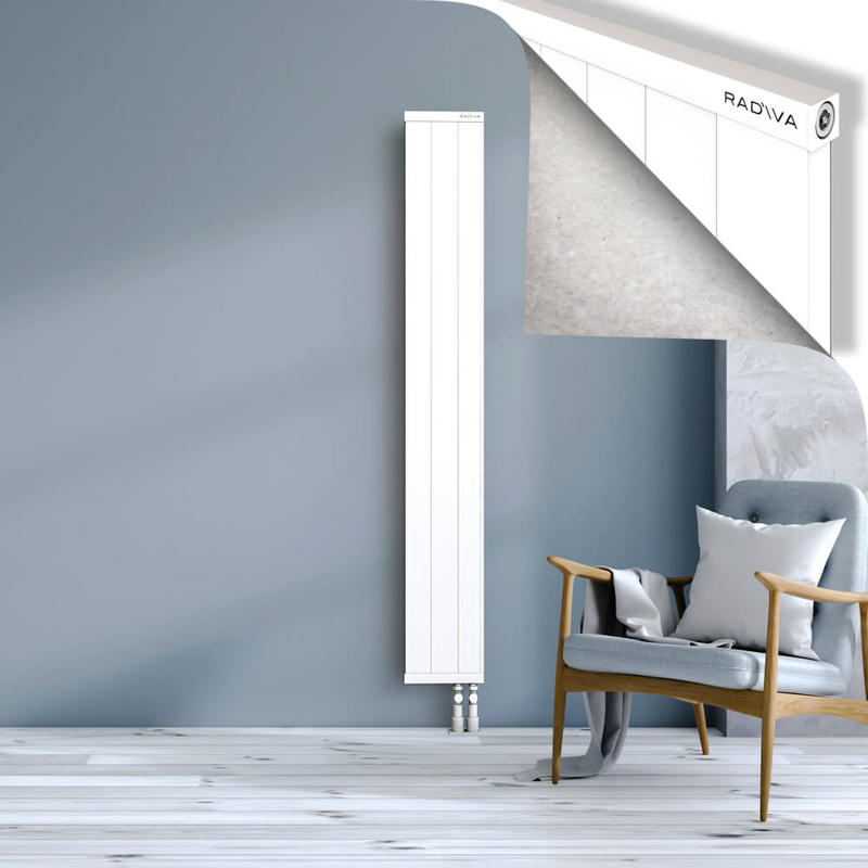 RIO Dekoratif Alüminyum Radyatör 1800x304 Beyaz