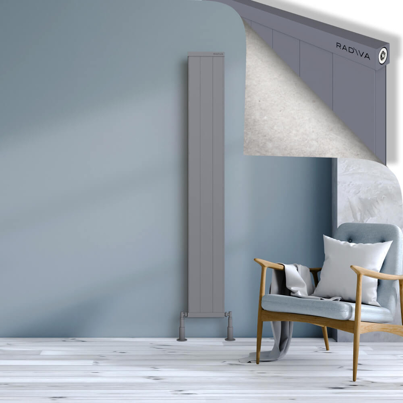 RIO Dekoratif Alüminyum Radyatör 1800x304 Gri