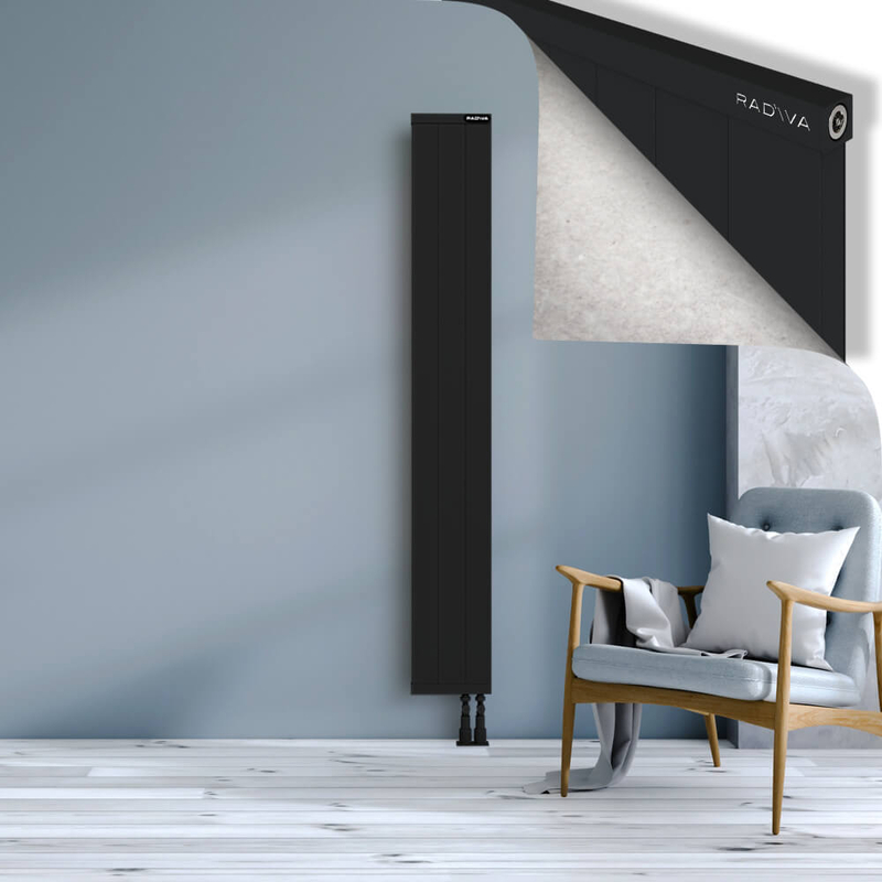 RIO Dekoratif Alüminyum Radyatör 1800x304 Siyah