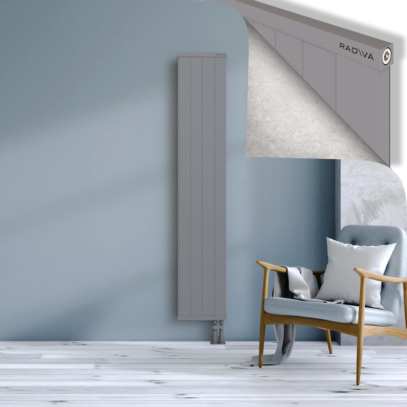 RIO Dekoratif Alüminyum Radyatör 1800x404 Gri