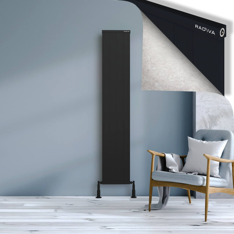 RIO Dekoratif Alüminyum Radyatör 1800x404 Siyah