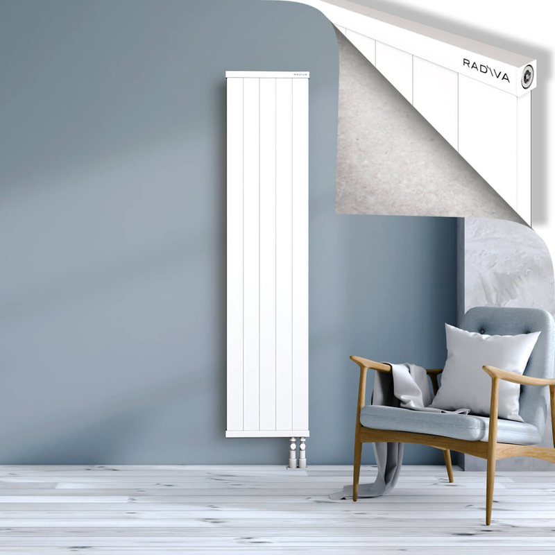 RIO Dekoratif Alüminyum Radyatör 1800x504 Beyaz