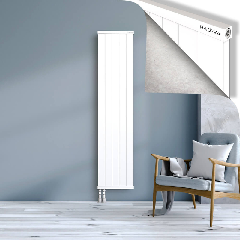 RIO Dekoratif Alüminyum Radyatör 1800x504 Beyaz