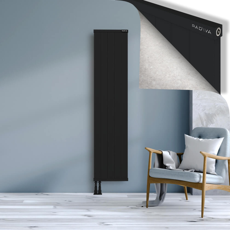 RIO Dekoratif Alüminyum Radyatör 1800x504 Siyah