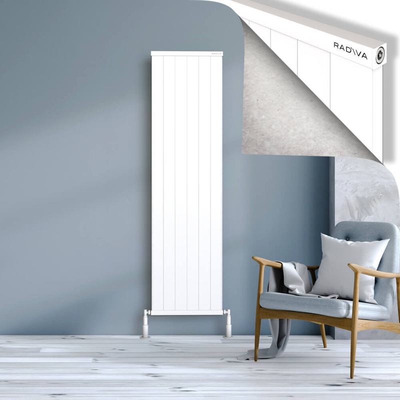 RIO Dekoratif Alüminyum Radyatör 1800x604 Beyaz