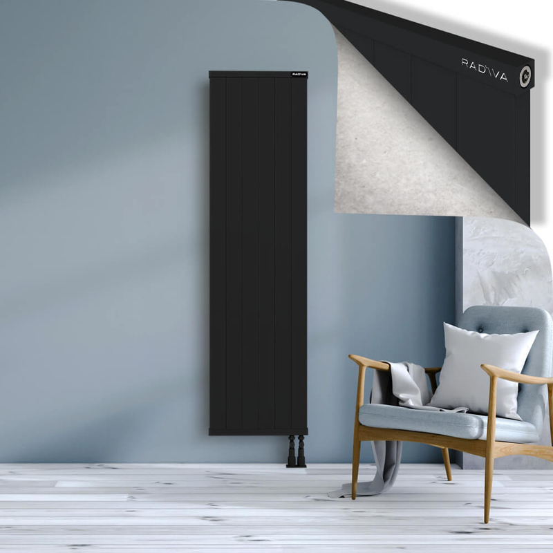 RIO Dekoratif Alüminyum Radyatör 1800x604 Siyah