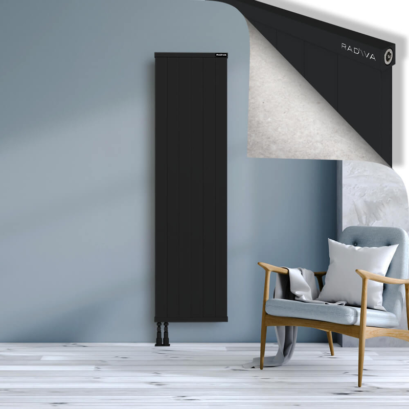 RIO Dekoratif Alüminyum Radyatör 1800x604 Siyah
