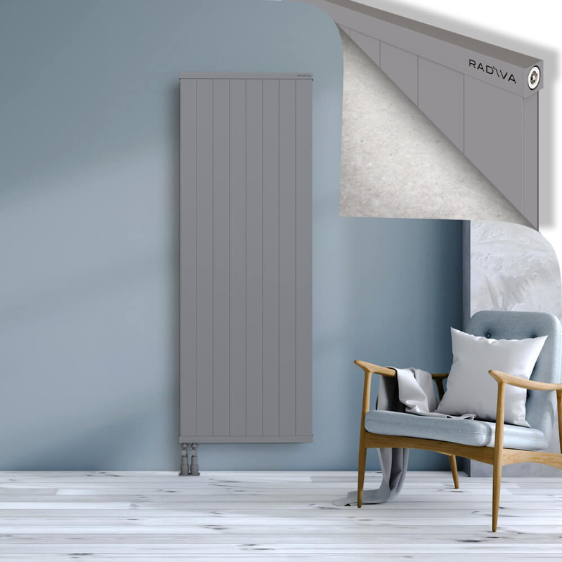 RIO Dekoratif Alüminyum Radyatör 1800x804 Gri