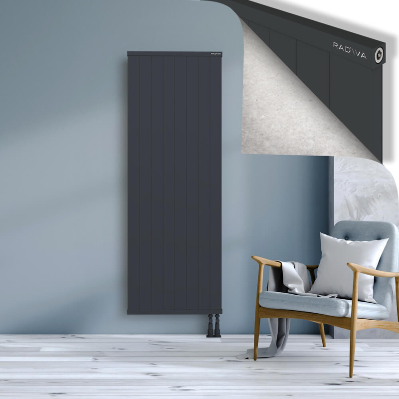 RIO Dekoratif Alüminyum Radyatör 1800x804 Koyu Antrasit