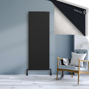 Radiva - Rio Dekoratif Alüminyum Radyatör 1800x804 Siyah