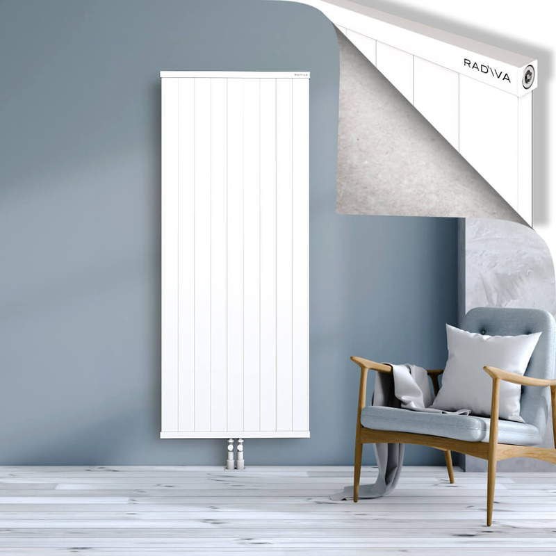 RIO Dekoratif Alüminyum Radyatör 1800x904 Beyaz