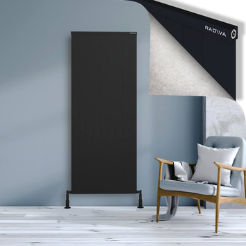 Radiva - Rio Dekoratif Alüminyum Radyatör 1800x904 Siyah